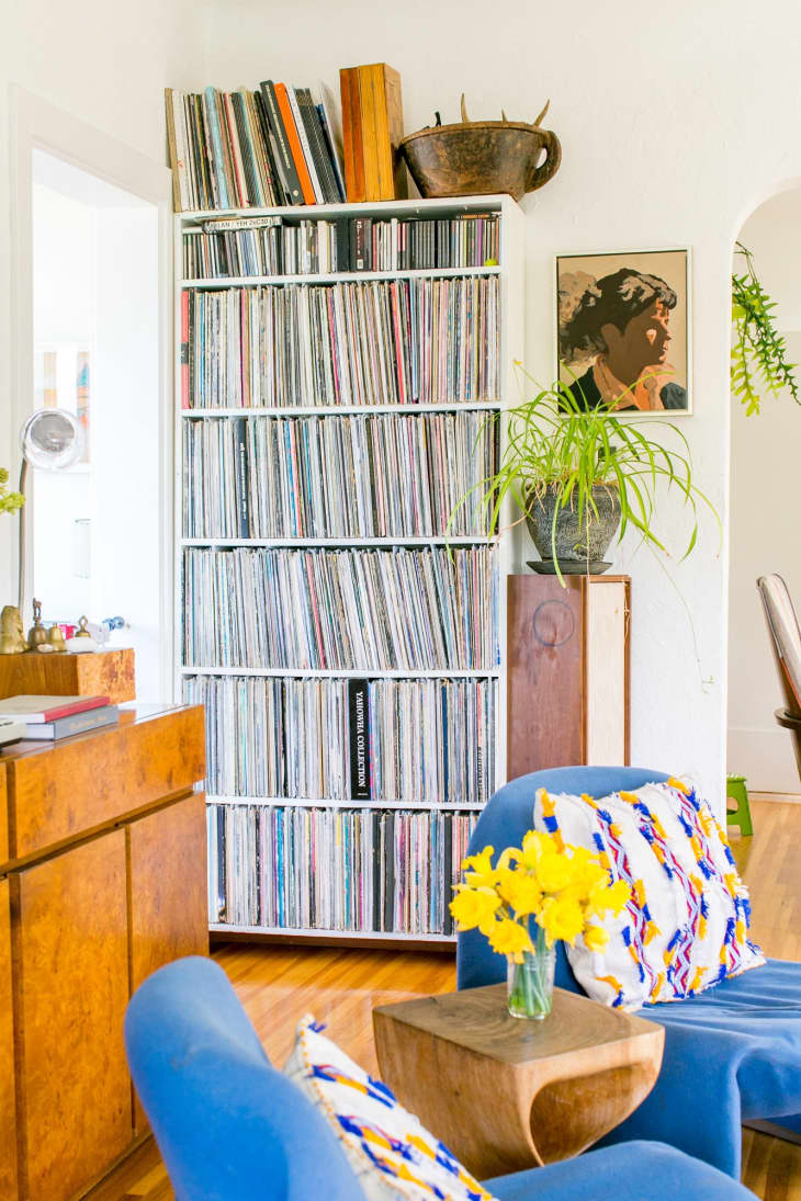 Records storage shop shelving